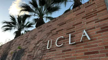 UCLA entrance sign